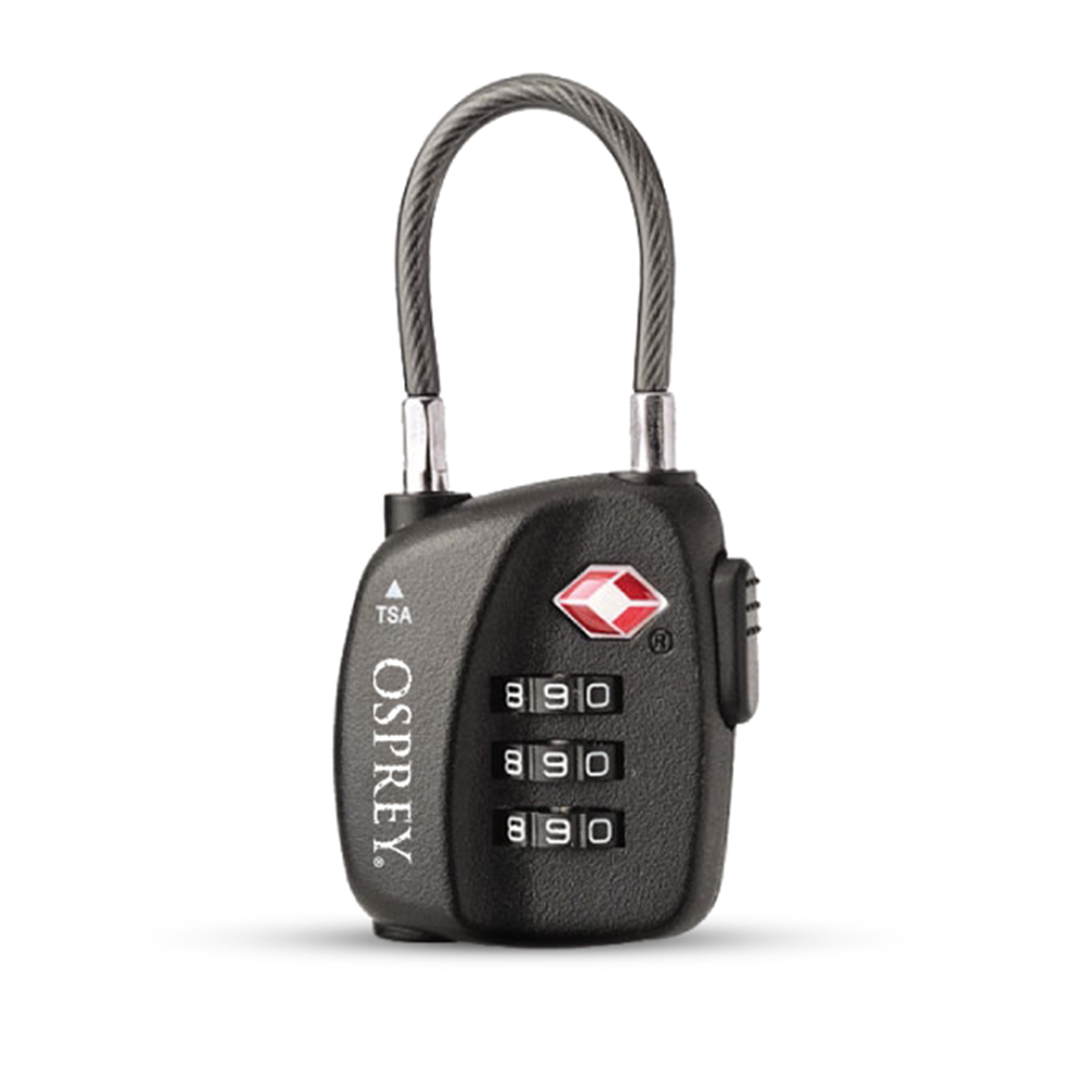 Osprey Travel Sentry® Cable Lock - Black (One Size) — Produkt — Zubehör — Einsatz-Ratgeber — Belegsignale